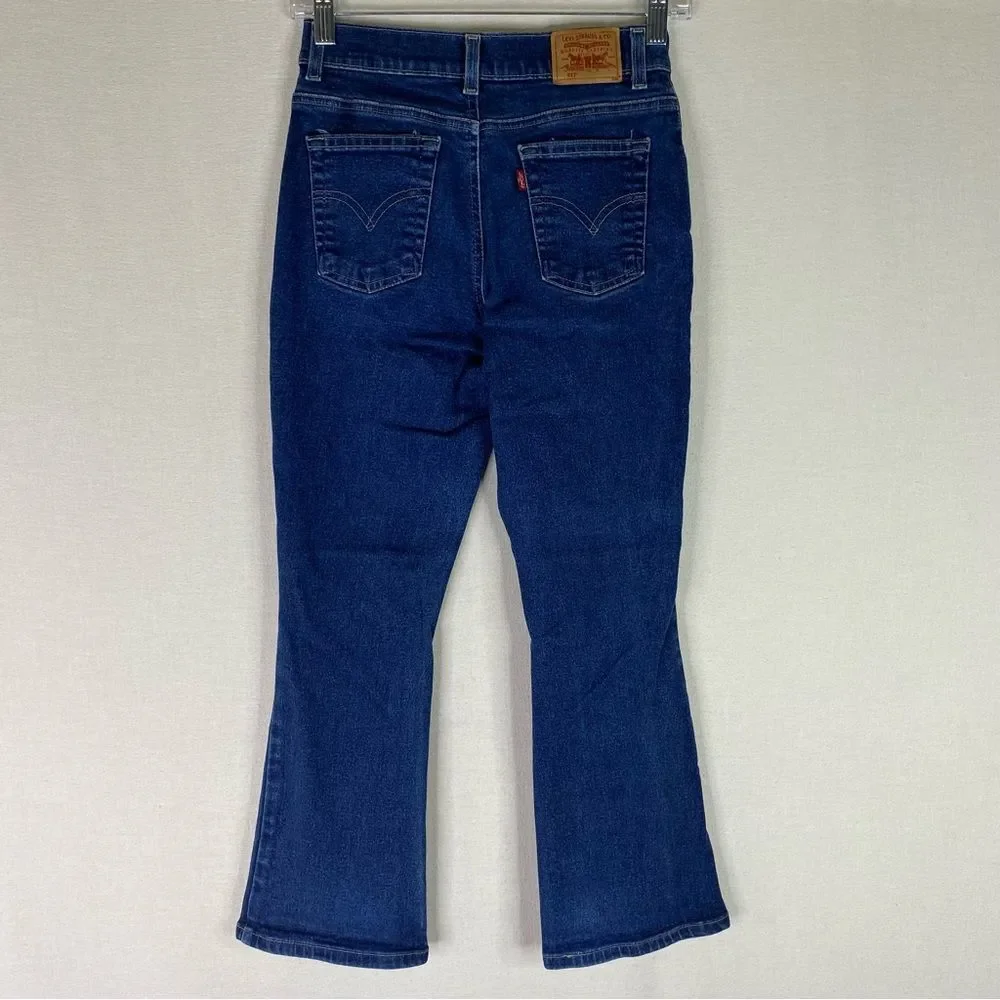 Levi’s Jeans Girls Blue Denim 517 Flare Y2K Vintage Stretch 5 Pockets 10 1/2
